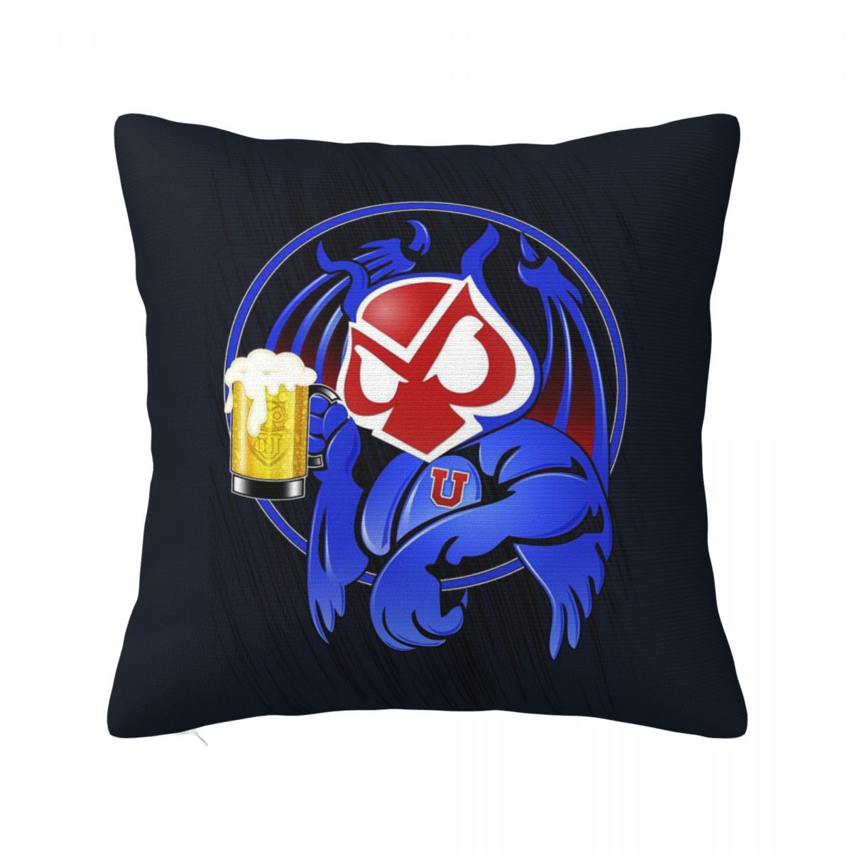 Club Universidad De Chile Copa Chile  Square Pillowcase Cushion Cover Pillow Case Throw Pillow Cover for Home Sofa Living Room 12x12Inch