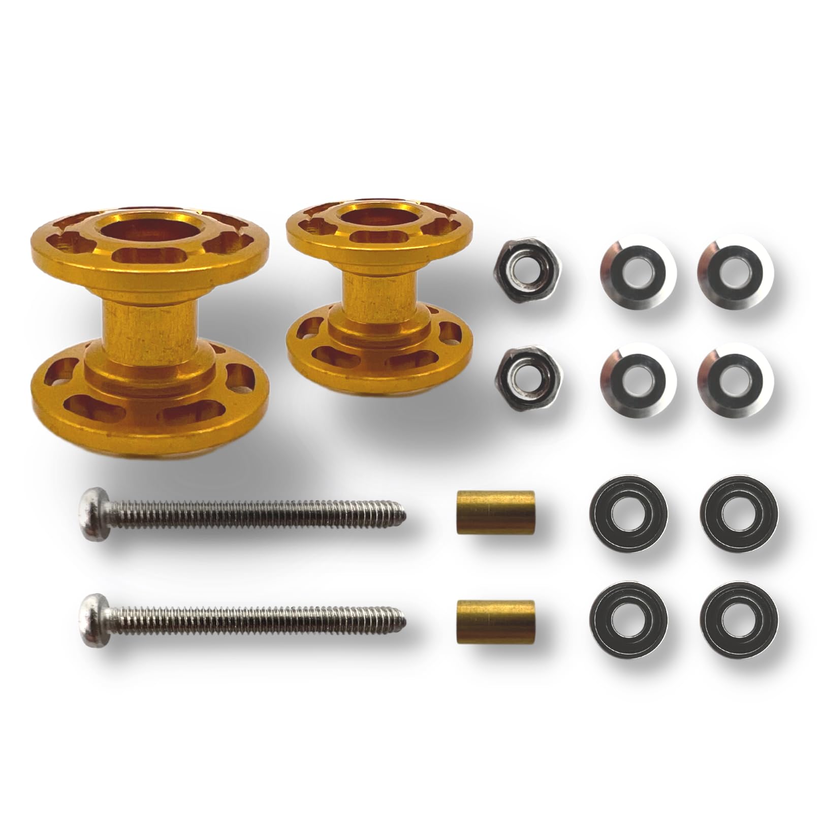

TAGATORON aluminum bearing roller set 13-12mm Ultra-light 2-stage (8. Gold)