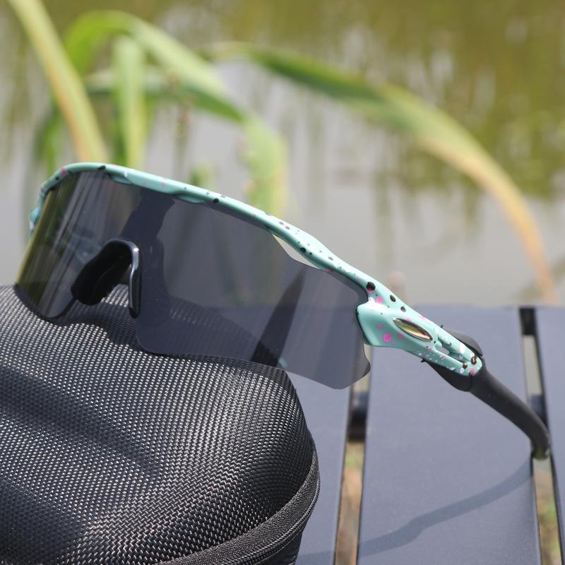 Cross-Border E-commerce TR90 Colorful Cycling Sunglasses for Outdoor Sports, Prescription-Compatible.