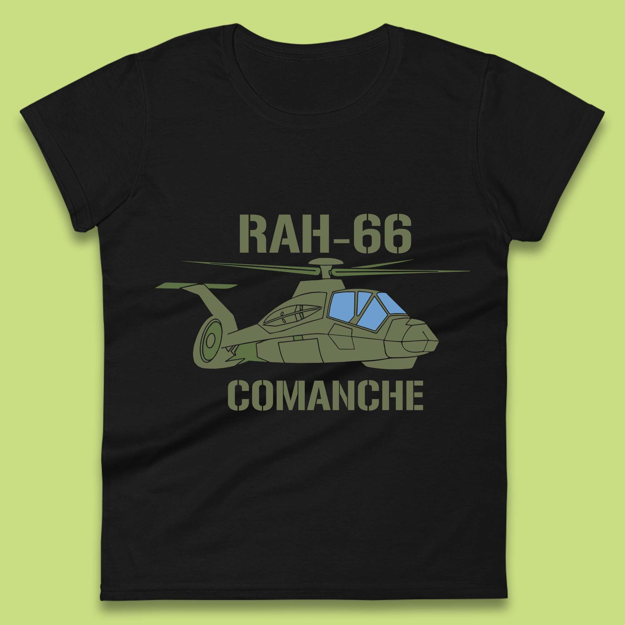 

Boeing–Sikorsky RAH-66 Comanche US Army Gunship Attack Helicopter Womens Tee T Shirt Mens Tops Unisex Top 3XL