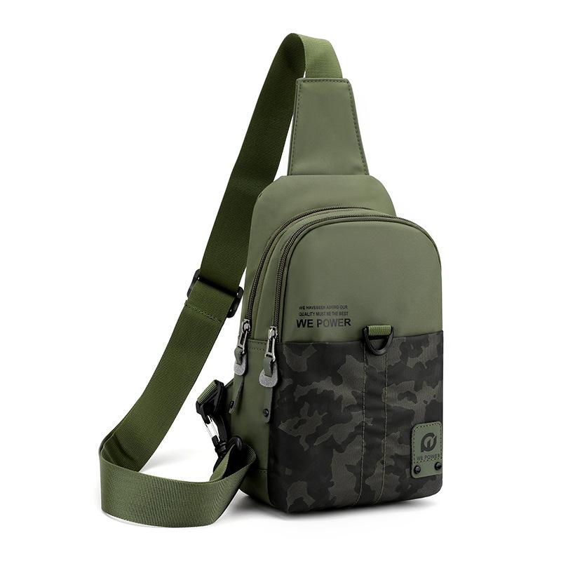 Nylon Men High Quality Chest Bag Large Capacity Outdoor Travel Shoulder Bag Waterproof Casual Crossbody Messenger Bag