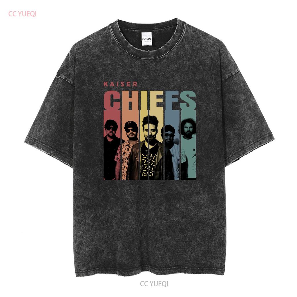 Kaiser Chiefs Band Vintage T Shirt Fan Rock Music Long or Short Sleeves Vintage Washed Casual Soft Graphic Slightly