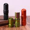 Portable Pill Case Waterproof Edc Container Capsule Airtight Aluminum Alloy Pill Bottle Keychain Travel Pill Holder Organsizer