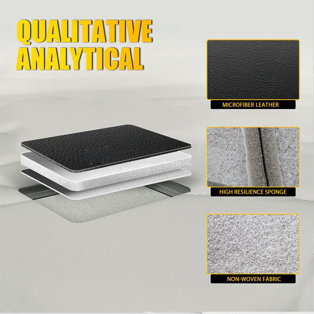 1Pcs Black Car Leather Bottom Seat Cover Fits 2014-2018 GMC Sierra 1500 2500HD 3500HD GMC Yukon 1500 XL Denali Car Accessories