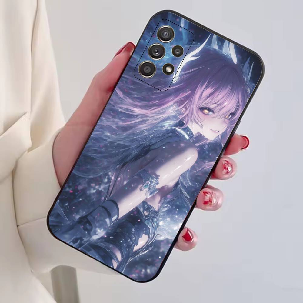 Game Wuwa A-Aemeath Phone Case For Samsung S25,S24,S21,S22,S23,S30,Ultra,S20,Plus,Fe,Soft Silicone Black Cover