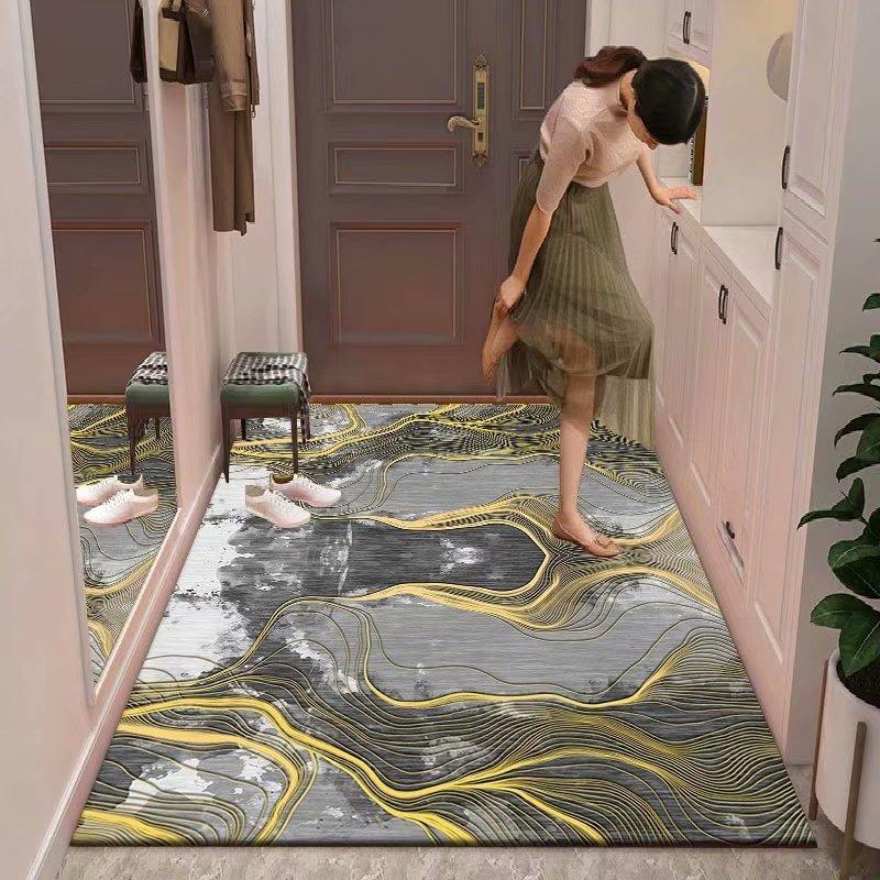 Carpet Simple Corridor Carpet Long Hallway Area Rug Hotel Mall Wedding Hall Runners Floor Mat Kitchen Aisle Mat