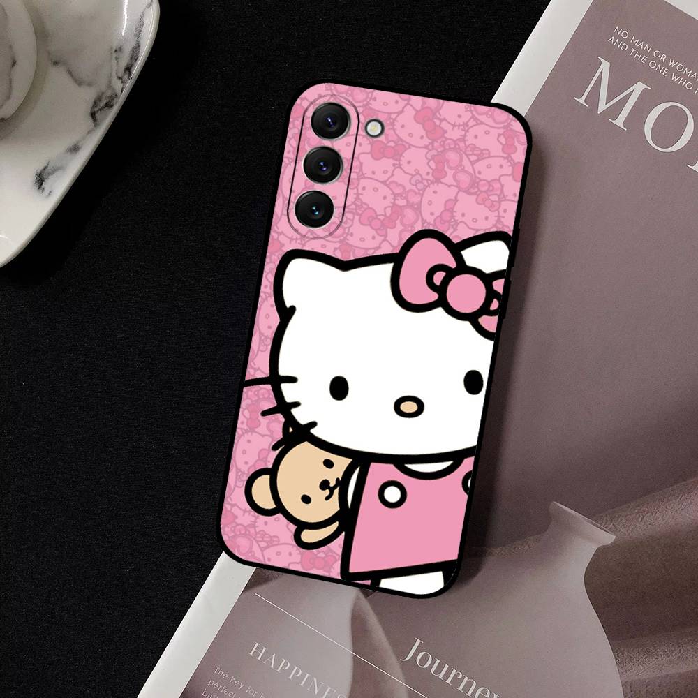 H-HelloS-S K-Kitty Cute Phone Case For Samsung Galaxy S21 S22 S23 S24ULTRA S25ULTRA FE Ultra Plus5G A52S S26 Soft Cover