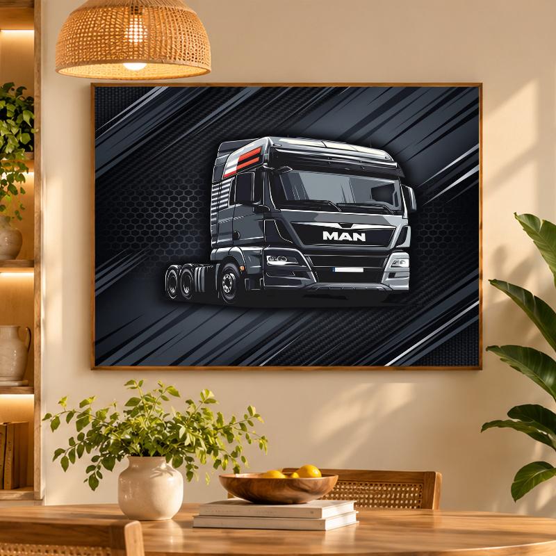 5D Diamond Painting man truck DIY Full Drill Diamond Art Kit Home Decoration