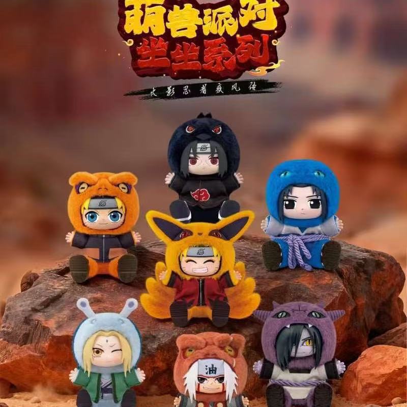 Anime Vinyl Plush Doll Konohagakure San'in Jiraiya Orochimaru Tsunade Stuffed Toy Bag Pendant