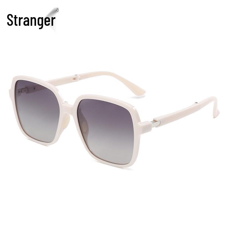 TRP20330 Banana 5th Gen Foldable Polarized Large Frame Blush Sunglasses with UV Protection
