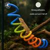 Suction Cup Mount Climbing Rope Accessory for Pet Habitats, Flexible Reptiles Cord with Colorful Finish for Movement, Rest Exercise and Interior