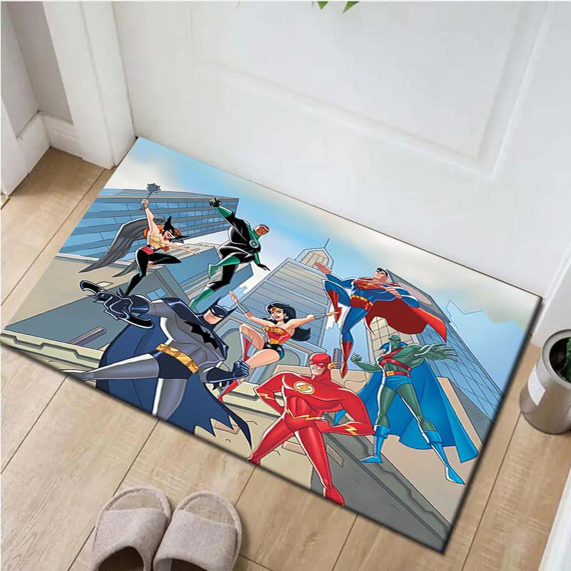 

1pc Office Carpet Chair Mats Superhero Team-Up Perfect for Office Chairs, Living Rooms, Or Bedrooms,Polyester Carpet.HDT114 60cm by 90cm
