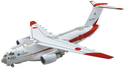 Aoshima Bunka Kyozaisha Vliegtuigen Serie Luchtmacht Transportvliegtuig Plastic Model 1/144 Nr. 5 Zelfverdediging C-2 "Prototype"