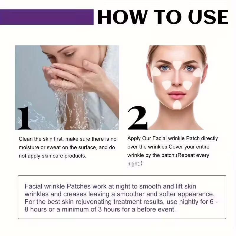 180/90pcs Forehead Smile Line Patches Invisible PE Nasolabial Anti-wrinkle Stickers for a Youthful Lift Gentle Skincare Tools