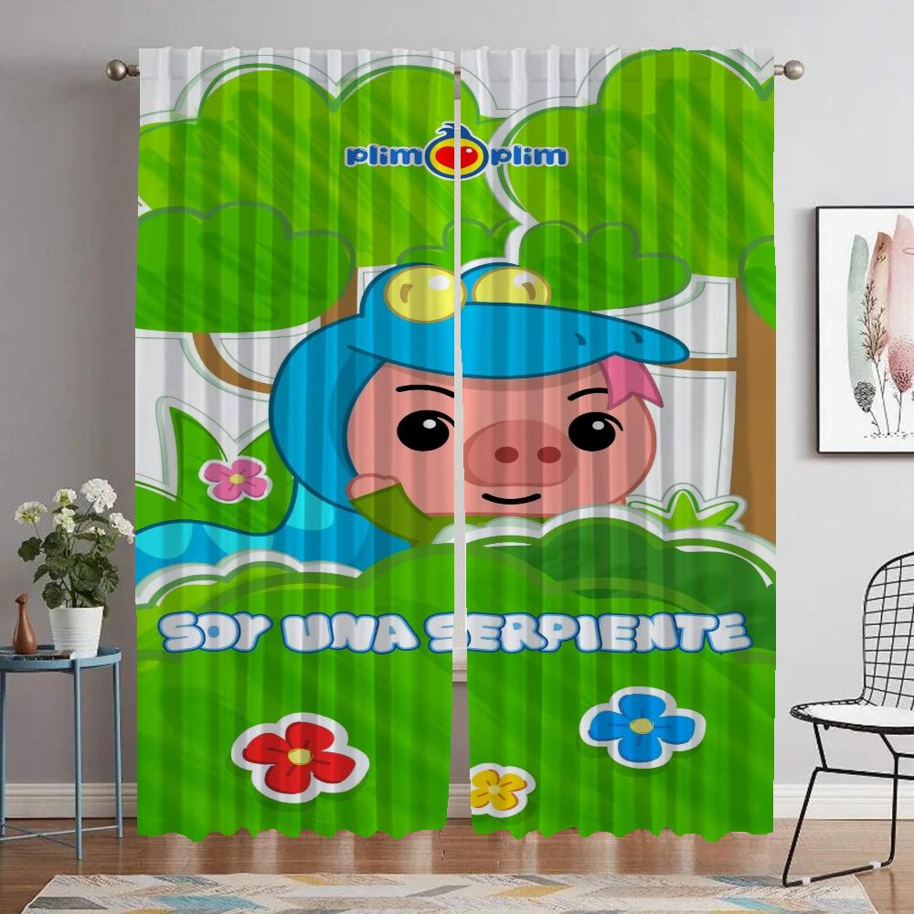 Kitchen Curtains for Living Room Plim Plim Home Interior Curtains 2 Pieces Tulle for Bedroom Window Curtain Partition Shades