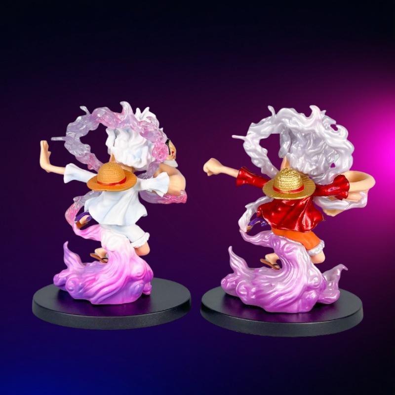 Cartoon Anime One Piece Figures Sun God Nika Fifth Gear Grip The Head Luffy Action Figure Scene PVC Model Toys Doll Decorate Gif