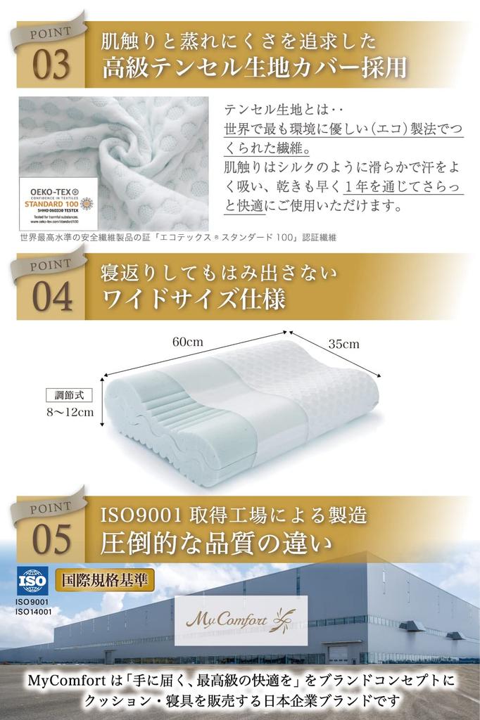 MyComfort Memory Foam Pillow, Adjustable Height, Perfect Fit for a Comfortable Sleep (1 Pillow)