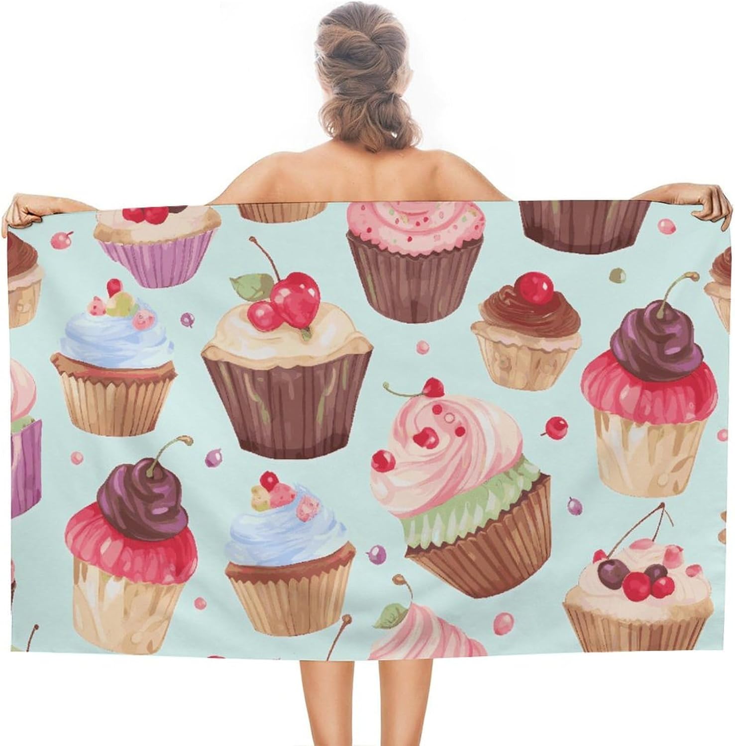 

Color Butterfly Background Beach Towel,Oversized Pool Towels for Adults, Soft Plush Lightweight Travel Towel, Absorbent Beach W40*H60(CM)