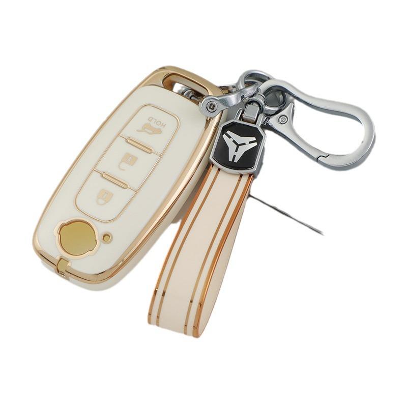 Applicable To Nissan Nissan Teana Arrow Gold Edge Car Key Cover All-inclusive Protective Case Buckle