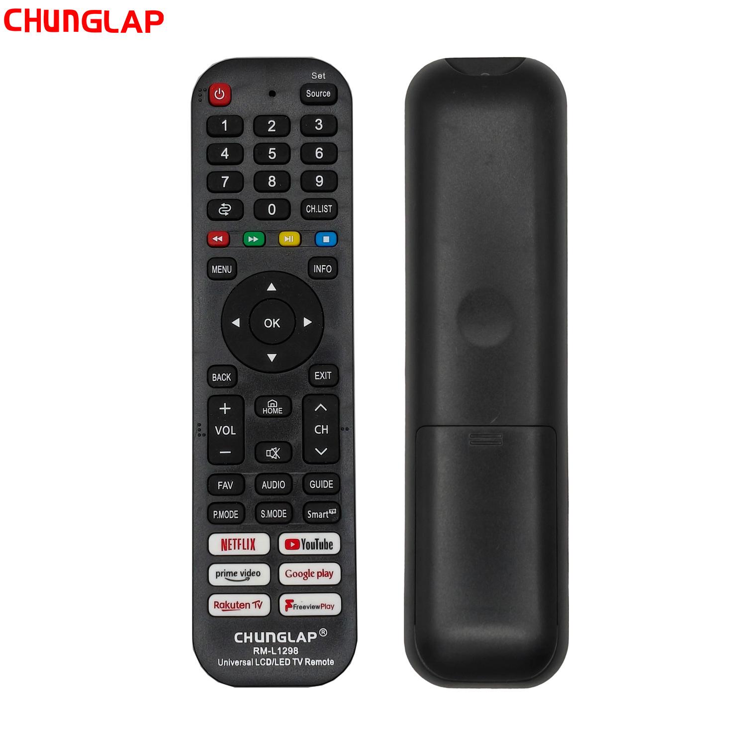 

Universal TV Remote RM-L1298 with Easy Setup for Netflix RM-L1298 чорний