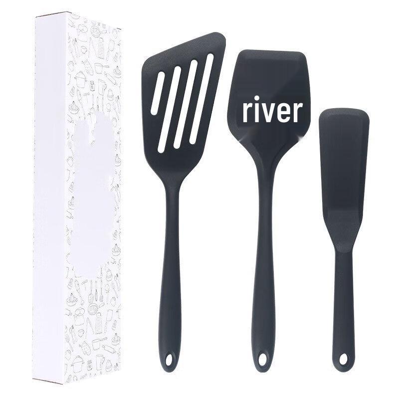 ZISIZ Silicone Spatula 3-Piece Kitchen Utensil Set