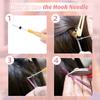 Hair Extensions Kit Threader Pulling Hook and Hair Extension Pliers and 200 Pcs 5 mm  Rings