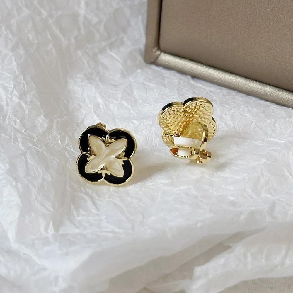French Baroque Pearl Earclip with No Ear Hole for Women New Earclip Style Versatile Earaccessory