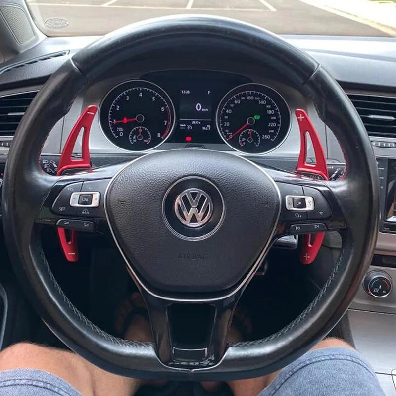 2 Stück Automobil-Lenkrad-Schaltwippen Stabile Aluminiumlegierung Für Vw Tiguan Vom C-Trek Golf 8 Mk8 Montage Teile