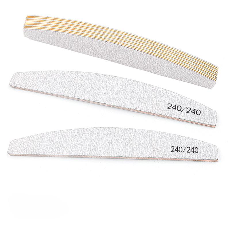 

25 шт. профессиональных пилочек для ногтей зернистостью 80/100/150/180/240 идеально подходят для маникюрного и педикюрного инструмента жёлтый