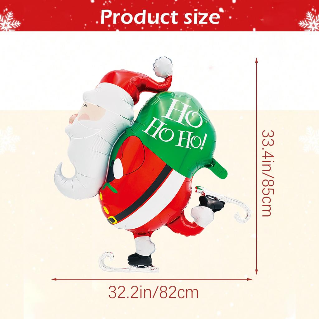 1pcs Santa Claus, Snowman, Christmas Tree Balloons, Christmas Home Decoration, New Year, Birthday, Christmas Decoration