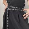 1 pièce Ceinture Fine Polyvalente à Rivets pour Femme