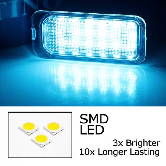 Aqua Ice Blue 18-SMD Full LED License Plate Light Kit For -23 Ford Ranger T6