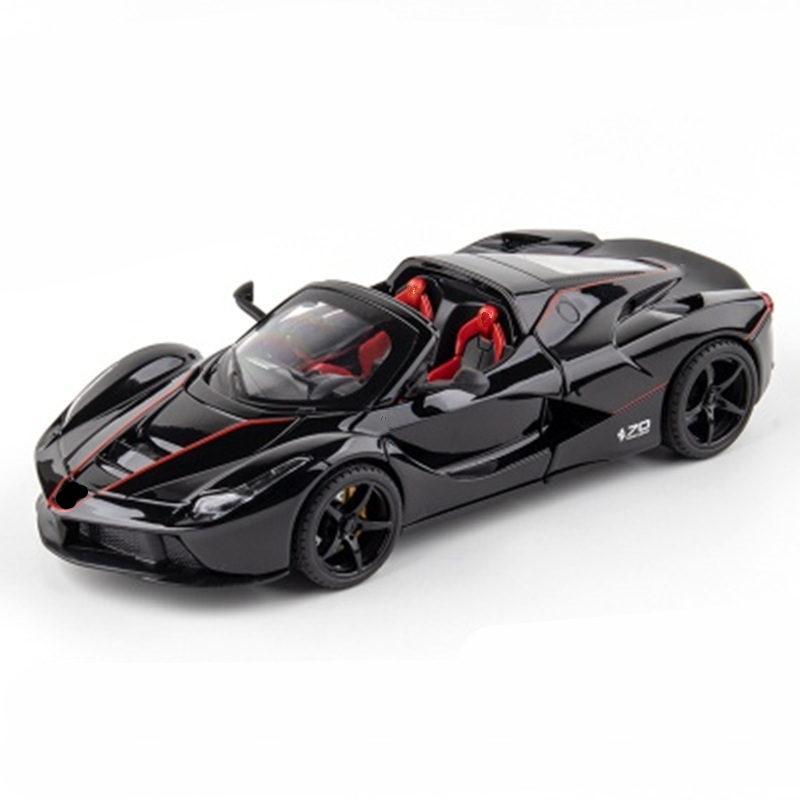 AAYG1 1:24 Laferraris Alloy Sports Car Model Diecasts Metal Toy Racing Vehicles Car Model Simulation Sound Light Collection Kids Gifts