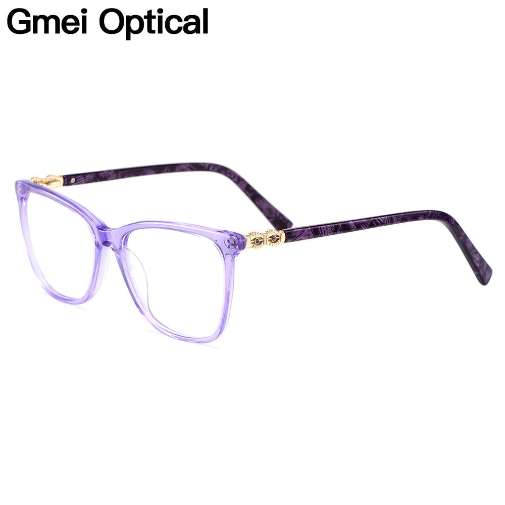 Trendy Women's Acetate Square Full Rim Glasses Frame Lightweight Fashion Eyewear for Office & Daily Chic Style