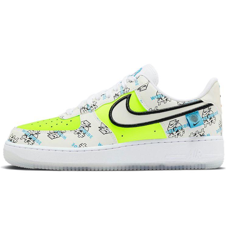 

Nike Air Force 1 07 LV8 Worldwide Pack — кроссовки унисекс Katakana Зеленый Белый Черный DA1343-117