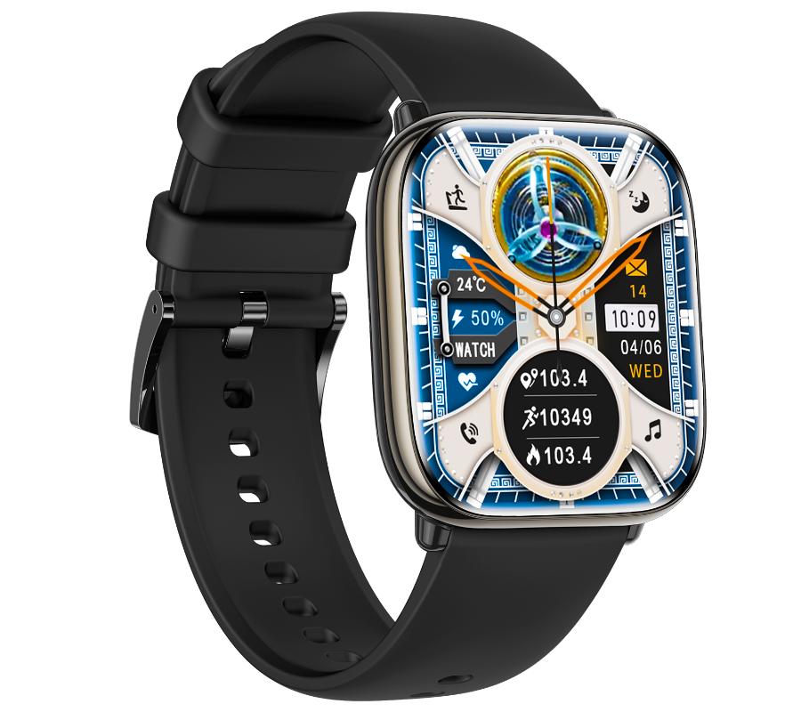 Smartwatch Rubicon Rncf31 Czarny /Czarny Silikon