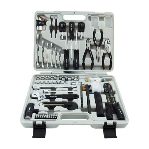 E-Value Garage Tool Set, 60-Piece Set for Motorcycle and Automotive Maintenance, ETS-60G