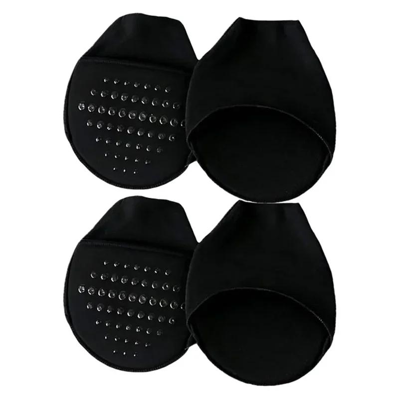 Metatarsal Sleeve Pads Ball of Foot Cushions with Soft Sponge and Silicone Dots Forefoot Cushioning Socks Non Skid Half Socks