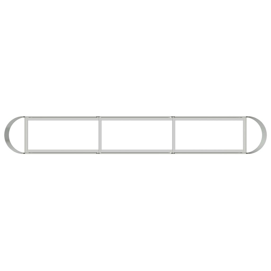 Raised Garden Bed for Outdoor Use Galvanized Steel 280 X 40 X 40 Cm