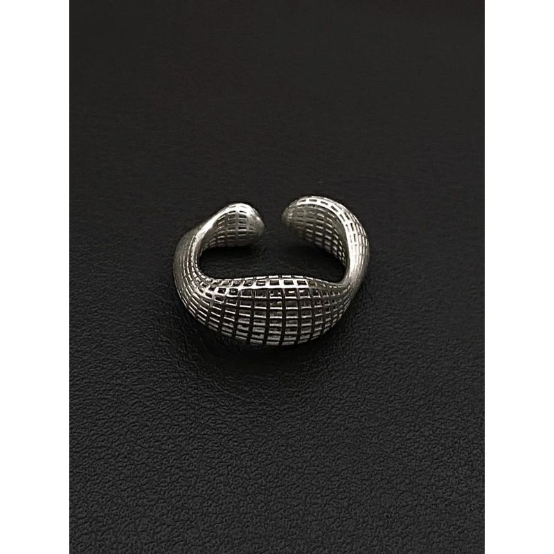 

Язык архитектурной структуры, интегрированный с дизайном ювелирных изделий, стерлинговое серебро 925 пробы, технология полой 3D-печати, архитектурное кольцо Silver