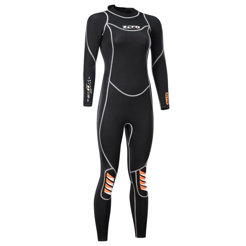 Men's 3MM Full Body Diving Wetsuit with Striped Knee Pads