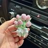 Car Interior Decorations, Car Dashboard Air Vent, Car Fragrance Diffuser, Tulip Aroma Stone Pendant, High-End Feel