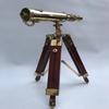 25,4 cm nautische Marine Spyglass Messing Teleskop auf Holz Dreibeinständer