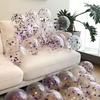 10" Gold Sequin Clear Latex Balloon for Parties & Events