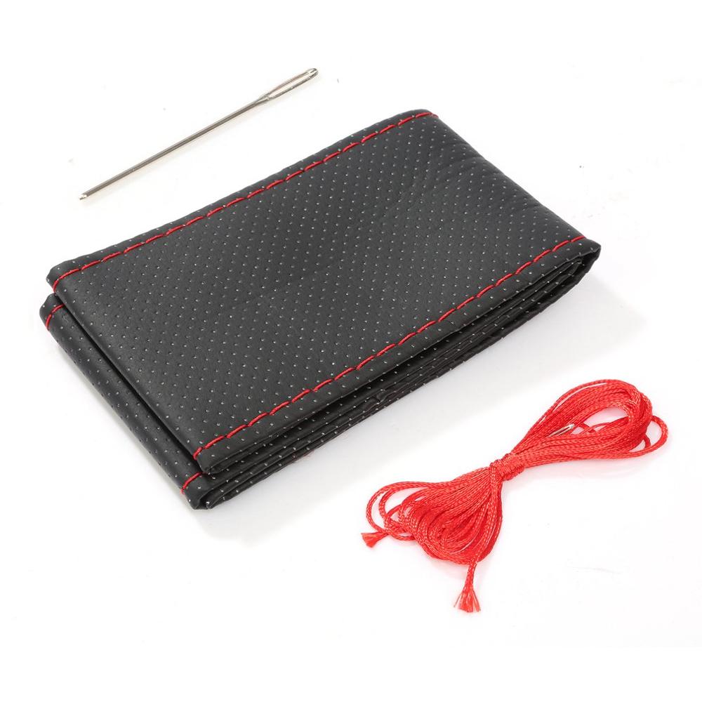 

Чехол на руль автомобиля из сверхтонкой волокнистой кожи, ручное шитье, чехлы на руль для Ford Focus 2 3 Kia Benz Smart Nissan