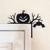 HELLOYOUNG CIFbuy Glow Dark Evil Pumpkin Wall Art, Rustic Metal Halloween Decor, Scary Jack Lantern, Holiday Gift for Christmas New Year