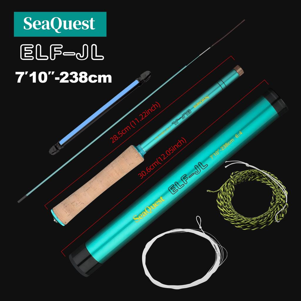 SeaQuest Tenkara Fishing Rod 238cm ELF-JL 7'10" ELF-JL 7'10"