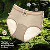 Girl Spring and Autumn Sweet Jacquard 10A Antibacterial Breathable Middle Waist Triangle Briefs