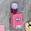 Wall Mounted Toothbrush Cup Cartoon Punch-Free Storage Rack Storage Rack  for Bathroom Accessory