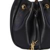 Saint Laurent Cassandre Supple Bucket Bag Nero/Caramel Co Women Bags Black 840888-AAFC0-1113